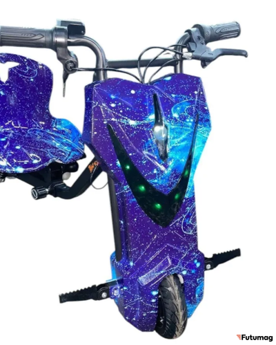 Электроскутер Дрифт Карт KUGOO KIRIN синий космос