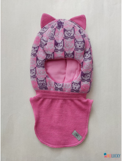 Шапка-шлем  20101-04, розовый, сиреневый р. 52-54