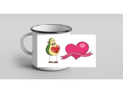Кружка металлическая эмалированная #11 на День влюблённых, 14 февраля