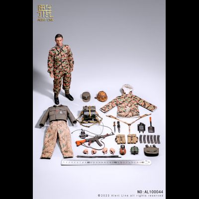 Немецкий солдат - Коллекционная ФИГУРКА 1/6 WWII German Waffen-SS Soldier (AL100044) - Alert Line