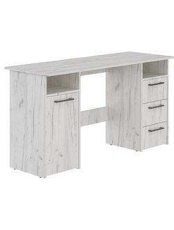 Фронда-9 стол письменный с тумбой и ящиками Крафт светлый