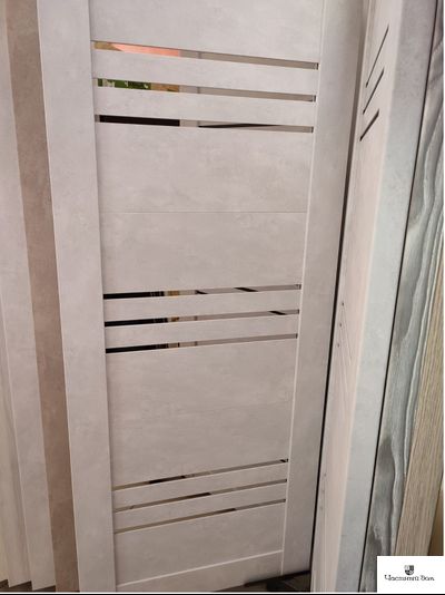 Дверь межкомнатная эко шпон D31 Бетон снежный