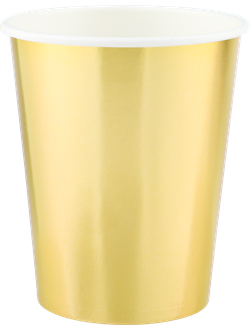 Стаканы (250 мл) Золото, Металлик, 6 шт.