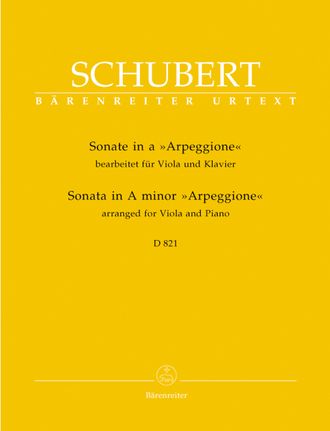 Schubert Sonate "Arpeggione" a-moll D821 arranged for Viola and Piano