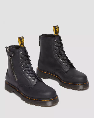 Dr martens black cheap industrial full grain