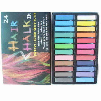 Цветные мелки Hair-Chalk для окраски волос 24 шт. ОПТОМ