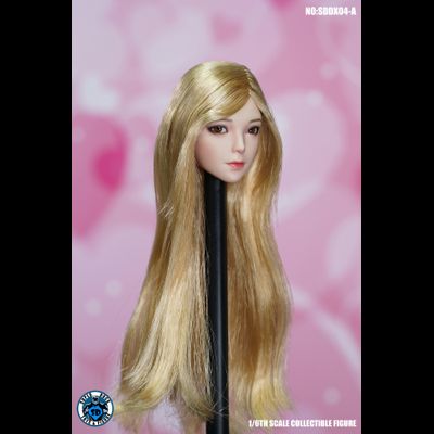 Женская голова (скульпт) с длинными волосами (блонд) 1/6 scale  (SDDX04A) - SUPER DUCK