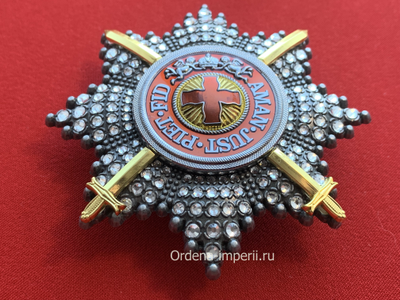 Звезда ордена Святой Анны со стразами и мечами, копия LUX! Лот № 25.