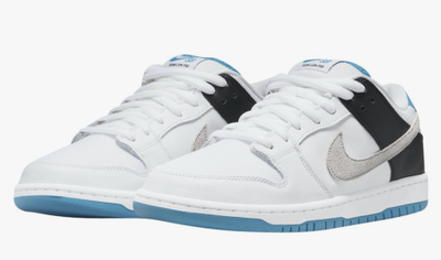 Nike SB Dunk Low Pro Laser Blue (Белые) сбоку
