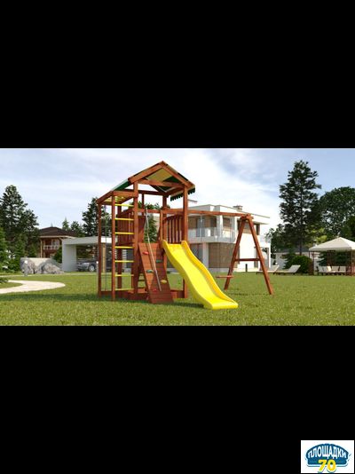 Детская площадка Савушка Мастер 5 (Махагон) 4 сезона