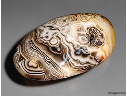 Агат, галтель. Мадагаскар. 62*40*20мм