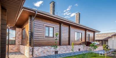 Дом из клееного бруса "Дубрава": компактная элегантность и функциональность 266 м²