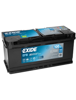 АККУМУЛЯТОР АВТОМОБИЛЬНЫЙ EXIDE EFB EL1000 R+ 100Ah 900А (En)