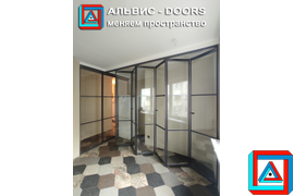 Перегородки складные межкомнатные из 6-ти створок