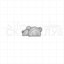 Штамп кусты стилизованные