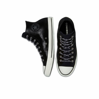 Кеды Converse Chuck Taylor All Star Hack to School кожаные черные высокие