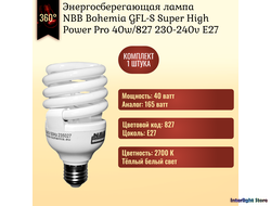 NBB Bohemia GFL-S 40w 827 E27