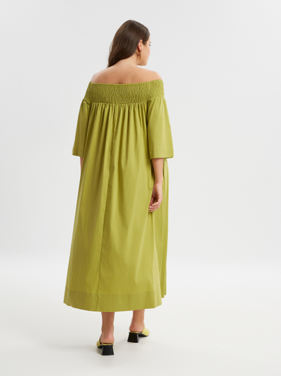 Платье фисташкового цвета