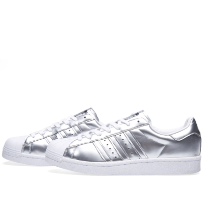 Adidas Superstar серебряные