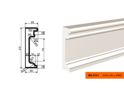 Фасадный молдинг из пенополистирола с покрытием LEPNINAPLAST (Лепнинапласт)  МВ-210/1
