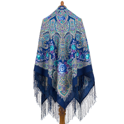 Павловопосадский платок Ласковое солнце 1664-14