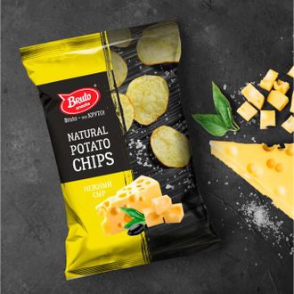 Бруто Сыр, чипсы из картофеля в упаковке 120 гр.