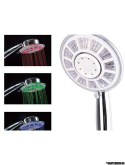 Лейка для душа EUROLIGHT с подсветкой 479-90 3 цвета меняются в зависимости от температуры воды