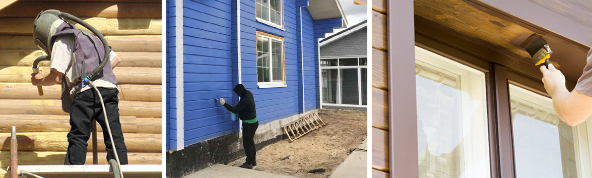 заказать покраску дома в Чехове