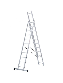 Лестница 3*11 универсальная алюмин.Н 310/504/702 см. 15,4 кг.