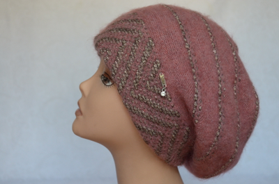 Розовый берет для женщин Vizio Италия 5854