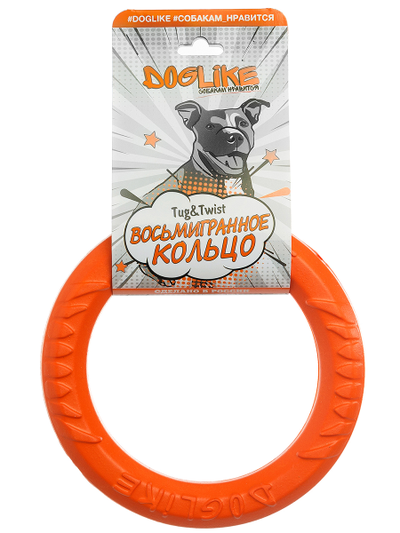 Снаряд Tug&Twist Кольцо 8-мигранное Doglike миниатюрное (Оранжевый)