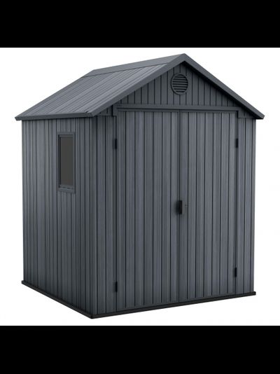 Сарай "Дарвин 6х6" (размеры 183 х 182 см), серый