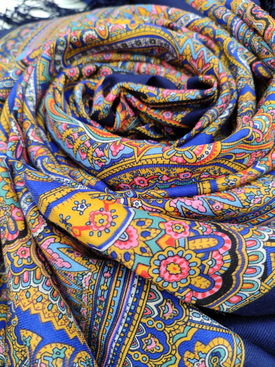 Павловопосадский платок Волшебный узор 1290-14