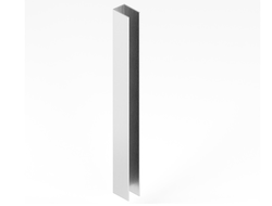 Заглушка торцевая для цоколя Н=100 Серебро крацованное GA0840.VP010.SLХAN.CJ ARISTO *