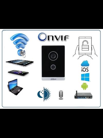 Dahua DHI-VTO2211G-WP уличная вызывная панель видеодомофона, + встроенный считыватель карт