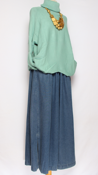 Свитер "ДВА КАРМАНА" розовый,  морская волна р.46-54