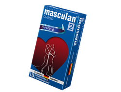 305 ПРЕЗЕРВАТИВЫ MASCULAN, СLASSIC 2, DOTY, ЛАТЕКС, ТОЧЕЧНЫЕ, РОЗОВЫЕ, 19 СМ, 5,3 СМ, 10 ШТ.