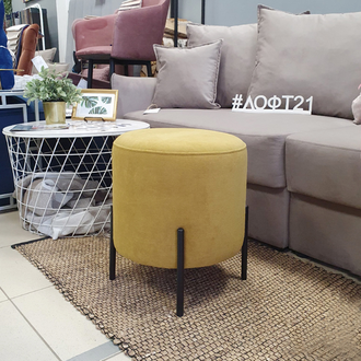 Пуф МОНЭ круг цвет шафран