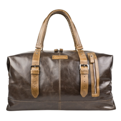 Кожаная дорожная сумка Campora Premium dark brown (арт. 
4019-52)