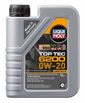 HC-синтетическое моторное масло &quot;Top Tec 6200&quot; 0W-20, 1 л