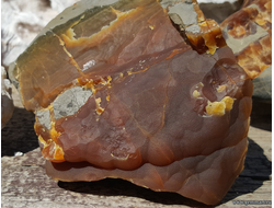 Почки Симбирцита (Кальцит) — галтовка рекой