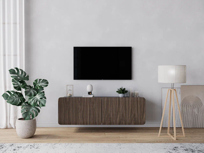 Гостиная AGATA (АГАТА) - Консоль под TV навесная Орех Американский