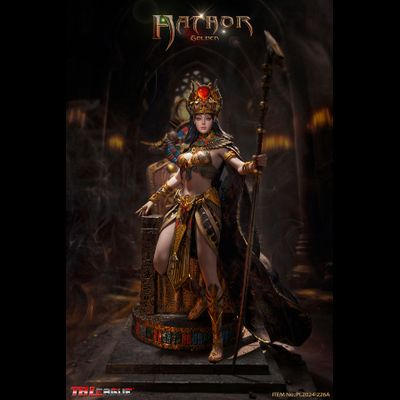 Египетская богиня Хатор (в золотом) - Коллекционная фигурка 1/6 Ancient Egyptian Mythology Hathor Gold (PL2024-226A) - TBLeague