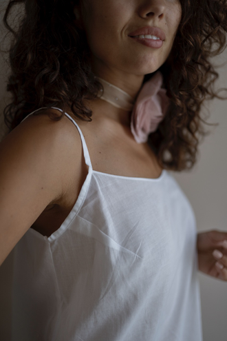 Комбинация из батиста (белая)