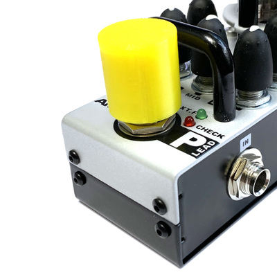 Насадка на кнопку педали эффектов, высокая (3D печать), 1 шт (желтая)