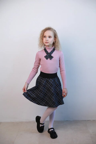 Юбка-полусолнце на резинке "Геометрия"