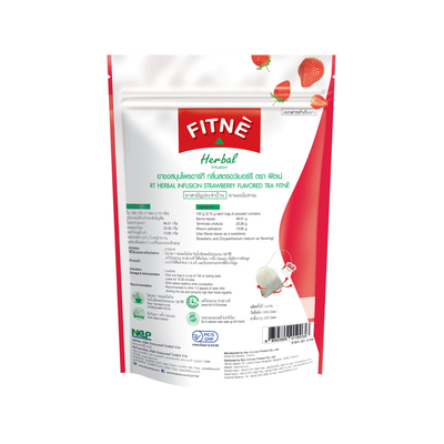 Тайский травяной чай с клубникой Fitne Herbal Infusion Strawberry Flavored (25,8 гр, 12 саше)