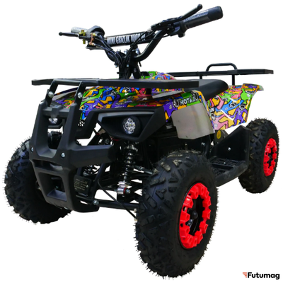 Детский электроквадроцикл GRIZLIK Х16 E1000 граффити