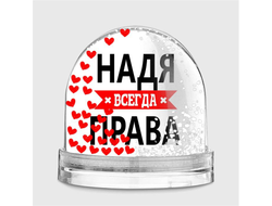 Водяной шар Надя Всегда Права