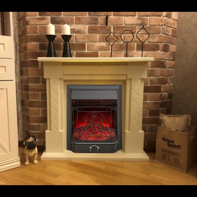 Электрокамин Оливия WT с очагом Majestic